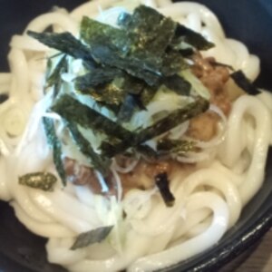 簡単　納豆うどん